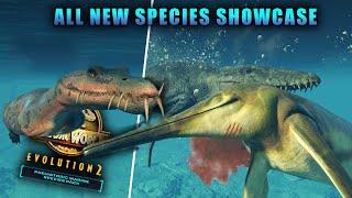 ALL NEW MARINE SPECIES SHOWCASE! - Jurassic World Evolution 2 (Prehistoric Marine Species DLC)