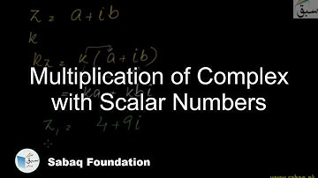 Multiplication of Complex with Scalar Numbers, Math Lecture | Sabaq.pk