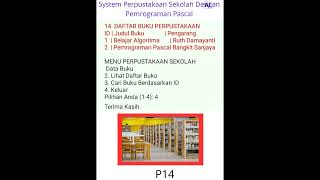 System Perpustakaan Sekolah Dengan Pascal