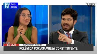 Marité Bustamante vs. Lucas Ghersi: adelanto elecciones; asamblea constituyente; nueva constitución