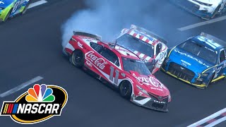 Ross Chastain spins Denny Hamlin; Jeff Burton, Steve Letarte critical | Motorsports on NBC