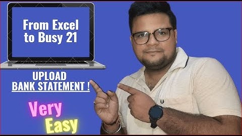 How Can Import Bank Statement From Excel to Busy Software Very Easy and Effectively.