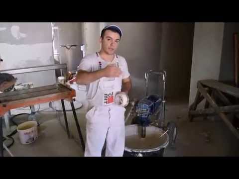 Шпатлевка с помощью Graco Mark 10