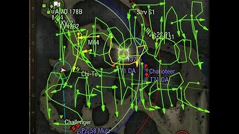 Toxic player in World of Tanks using XVM mods to spam the minimap