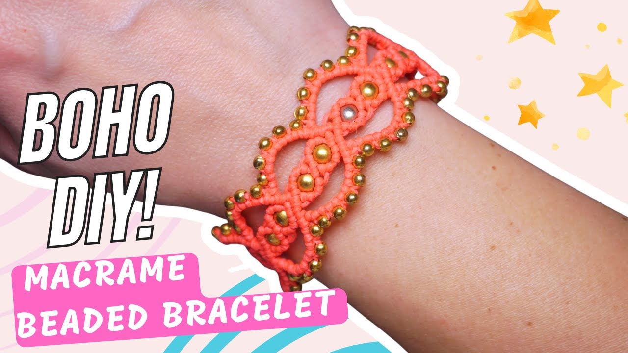 Boho-Chic Macrame Bracelet: Step-by-Step Tutorial - YouTube