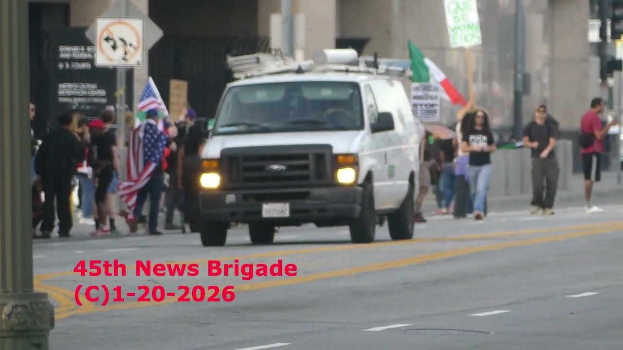 Anti ICE Protest At The LA Detention Center 1 20 2026