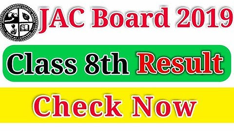 Jharkhand Board Result 2019 : Check JAC Class 8th Board Result 2019