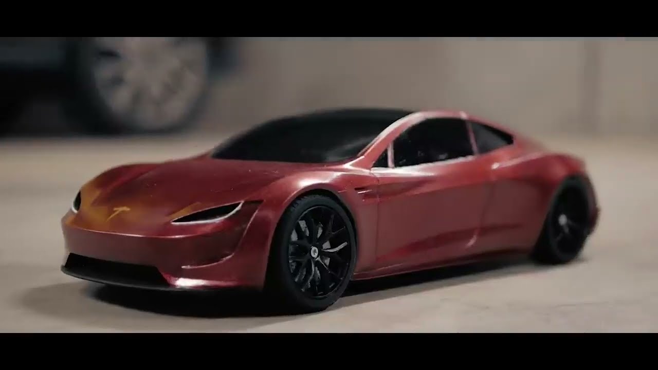 Fully 3D Printed Tesla Roadster RC CAR by Mr Goodcat-JLCPCB