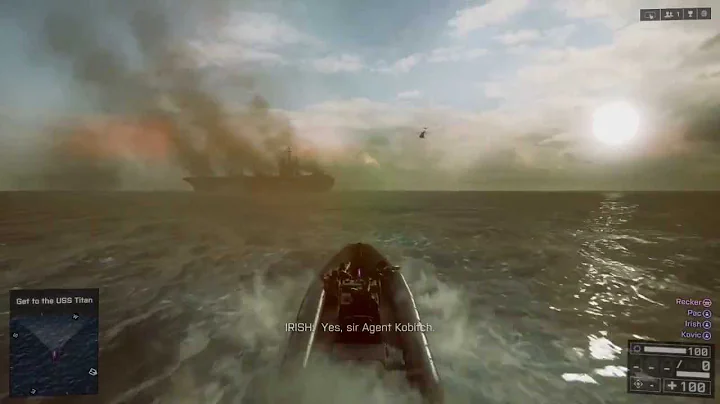 Battlefield 4 : PS4 : Walkthrough : Mission 3 South China Sea : Hard : Part 1 of 5