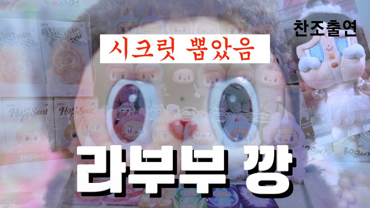 와따시.. 라부부 시크릿을 뽑아버렸달까..? 라부부 풀셋 깡. 발레리나 크라이베이비 키링 | LABUBU | CRYBABY | POPMART