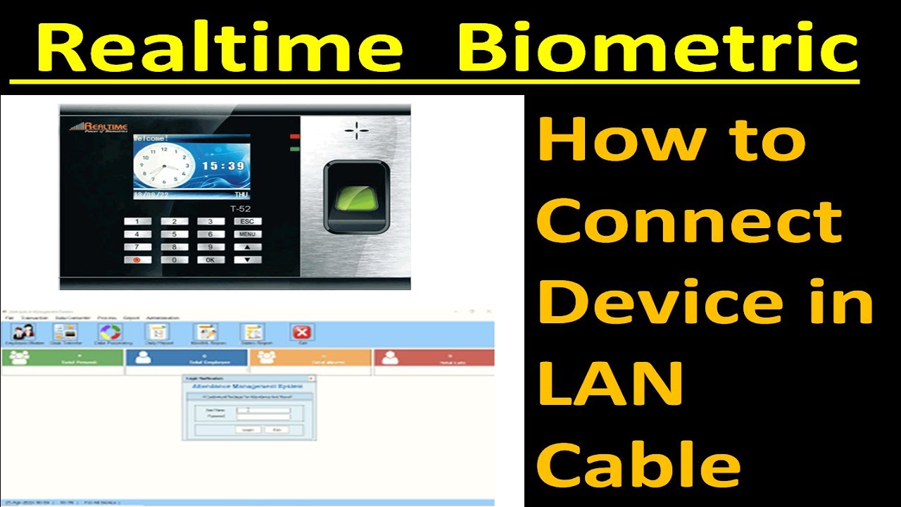 Realtime Biometric LAN Mode connection in Tamil