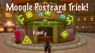 Kingdom Hearts 3 - Moogle Postcard Trick - Easy Way to get Orichalum , Lucky Ring, and more!
