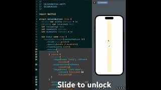 SwiftUI || Slide to unlock || lock screen || iOS 17 screenshot 2