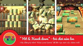Hit & Knock down - trò chơi ném lon cực hay -  Kids love Games screenshot 3
