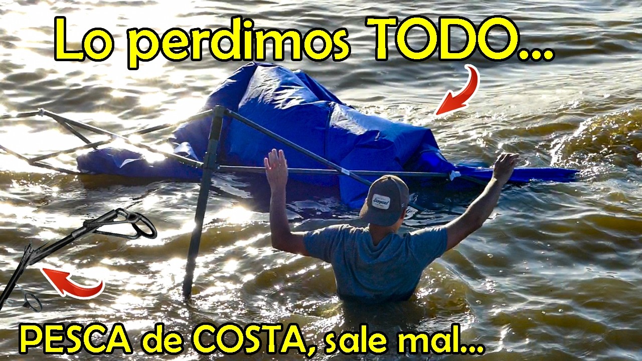 LO PERDIMOS TODO - Cuando todo parecía una pesca de costa normal 🔥🎣 Pesca de Lisas, una locura!!!