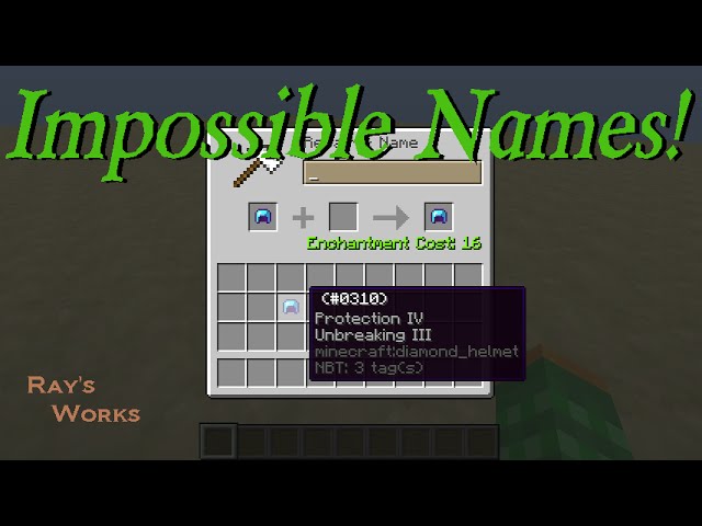 flower Leaflet Hello How to give items IMPOSSIBLE NAMES! Minecraft - YouTube