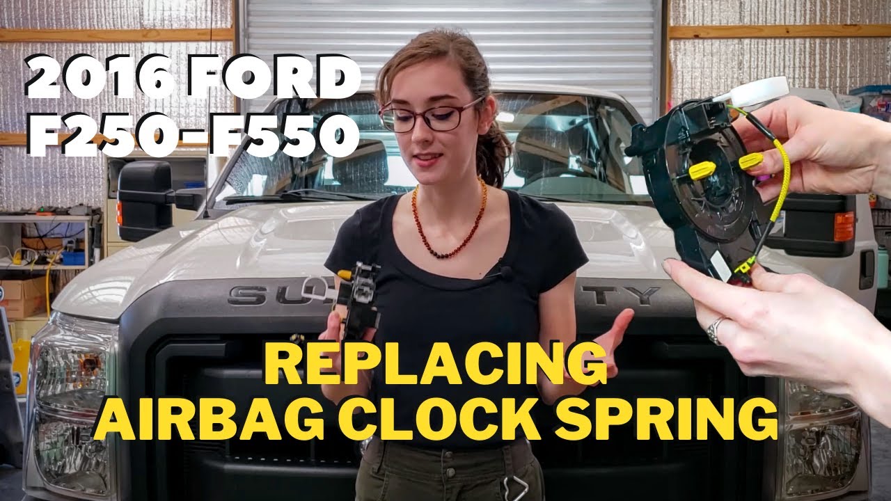 Replacing Clock Spring | 2013 - 2017 Ford F250 F350 F450 F550 - YouTube