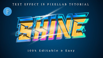 Shine Text Effect in Pixellab | Text effect in pixellab | How to make 3d text in pixellab
