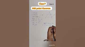 Mid Point Theorem Explanation Class 9 /easy method/cbse board/  #shorts #ytshorts #maths #education