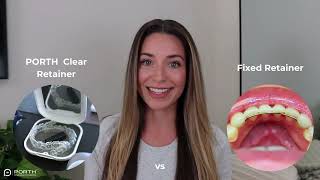 Clear retainers after Invisalign treatment