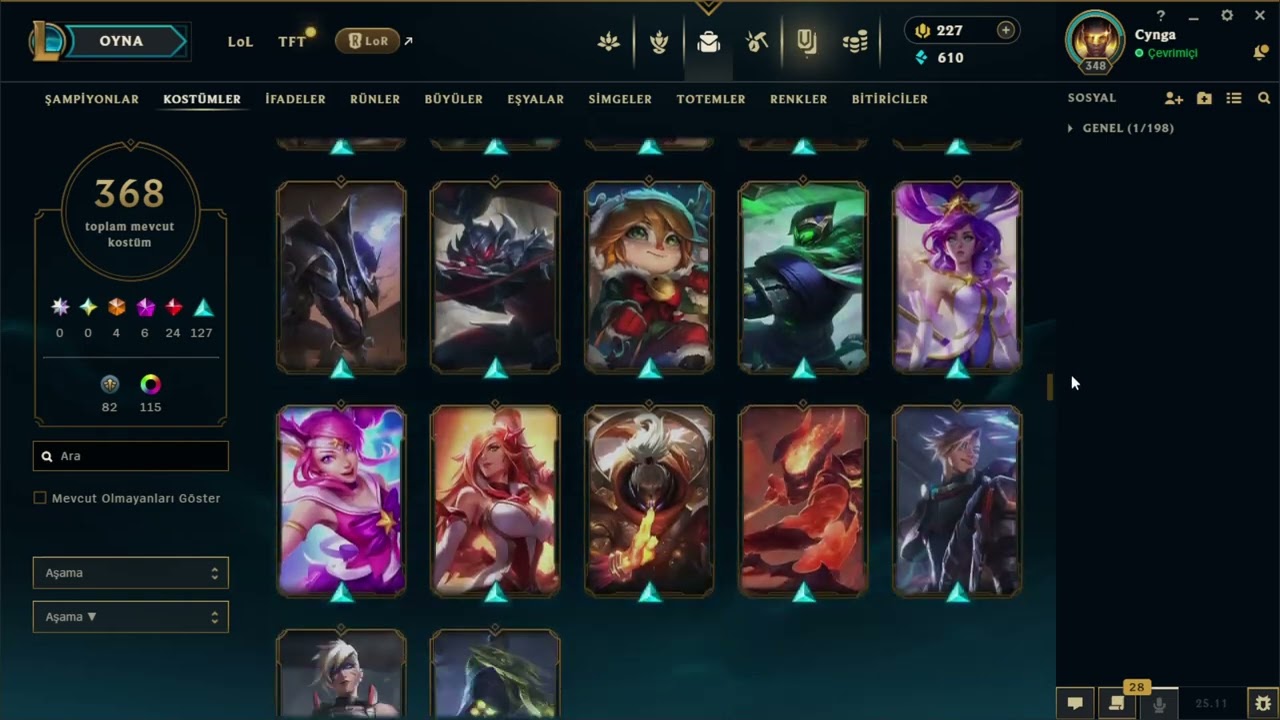EUW 368 SKİN ZÜMRÜT HESAP videosu