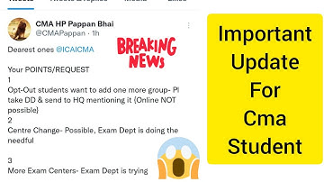 Important Update for CMA Student June 2022 Exam Form opt out Option and More Exam Centers