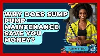 Why Does Sump Pump Maintenance Save You Money? - Plumbing DIY Daily