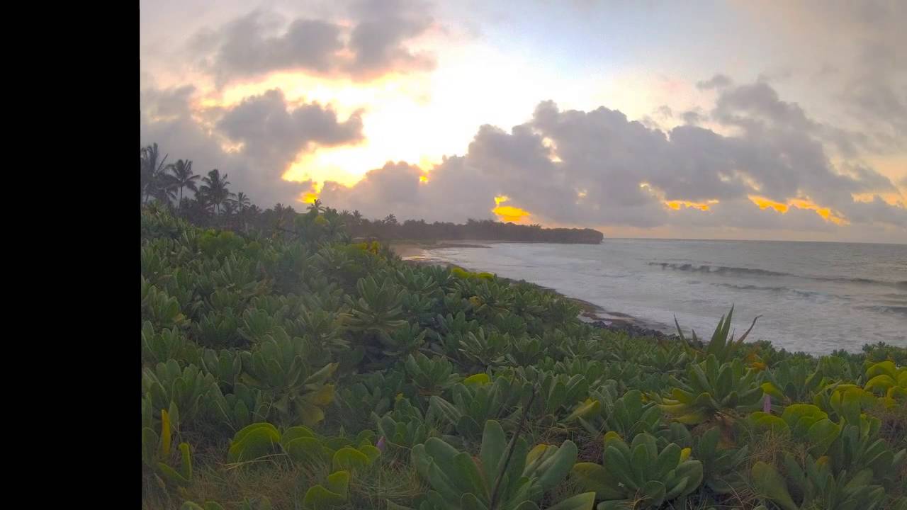 Shipwreck Beach Kauai Time Lapse Sunrise Youtube 