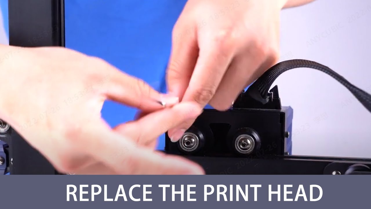Replace the print head for Anycubic Kobra - YouTube