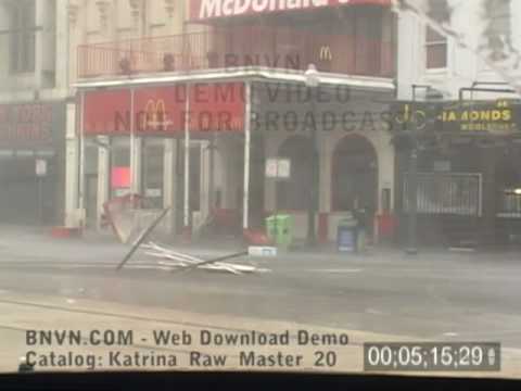 Hurricane Katrina Eye Wall Inside Close , Stock Video