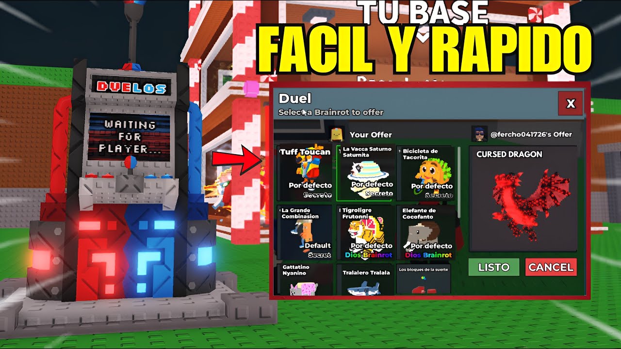¡RÁPIDO! ¡Trucos Para GANAR Fácil TODOS los DUELOS en Steal a Brainrot! (Roblox)