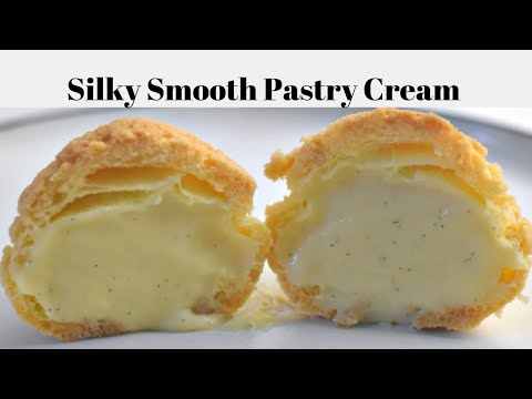 SILKY SMOOTH VANILLA PASTRY CREAM/French vanilla cream puff filling