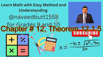 Math 9th class Chapter # 12 Theorem # 12.1.5