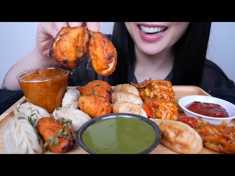 MOMO PLATTER (ASMR EATING SOUNDS) NO TALKING | SAS-ASMR