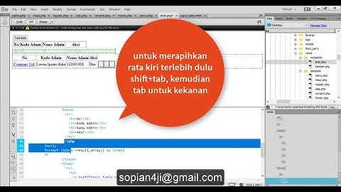 Bootstrap Tutorial pada CodeIgniter || 03. table