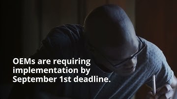 Implementation of APQP and Control Plan updates now required.