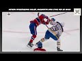 Hutson gets high sticked and get the only penalty - Tough Call Review