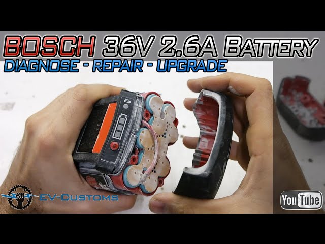 36V 2.6Ah BOSCH Power Tool Battery Repair and Upgrade to 6.0Ah (Lithium) -  YouTube