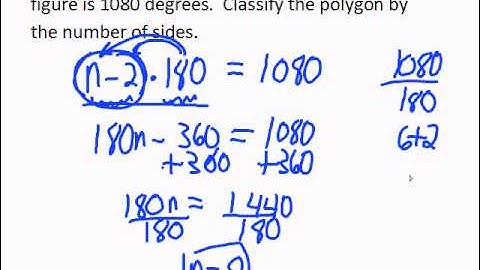 Interior and Exterior Angles of Polygons 8 1