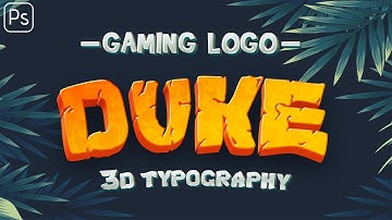 How to Create 3D Logo Text effect in Photoshop| 3D text Free Download | iLLPHOCORPHICS