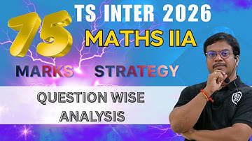 TS INTER MATHS 2A QUESTION WISE ANALYSIS#ipemaths #intermediatemaths #intermaths #tsbie