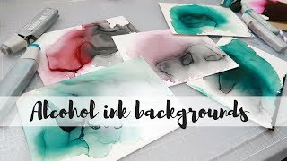 Easy alcohol ink background | Copic refill and Yupo paper