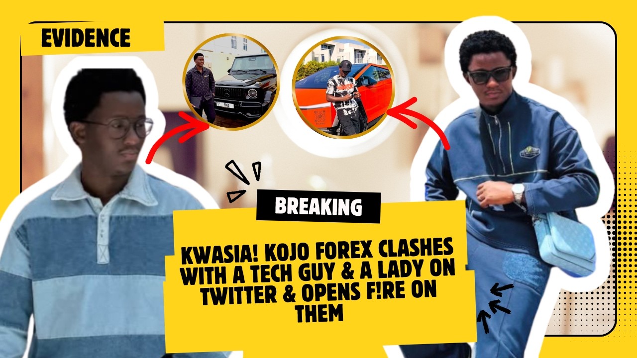 Kwαsia! Kojo Forex CLA$HES With a Tech Guy & a Lady On Twitter & Opens F!re On Them