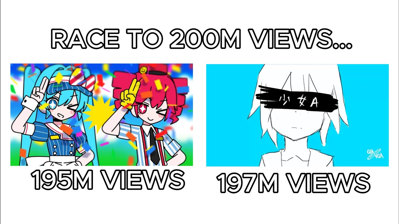 Mesmerizer vs Young Girl A: The Race to 200M Views - YouTube