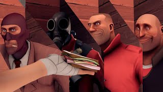 Fist bump with tf2 mercs