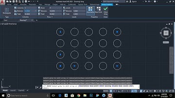 How to use Array command in Autocad l Rectangular Array, Polar Array,Path Array in hindi