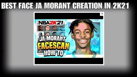 Best Ja Morant Face Creation In NBA2k21!!! BEST-LOOK-A-LIKE Face Creation