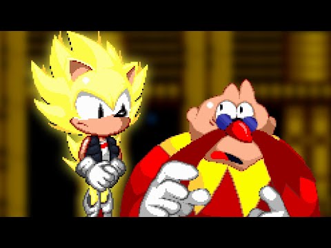 Super Sonic VS The Death Egg Robot Sprite Animation Shorts 