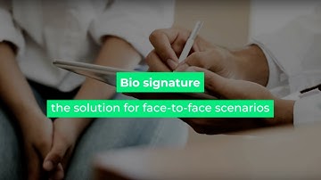 Biometric signature - the solution for face-to-face scenarios