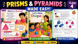 Prisms & Pyramids Made Easy | Class 4 Maths | NCERT 2026 | 3D Shapes Explainedshapes around us part3